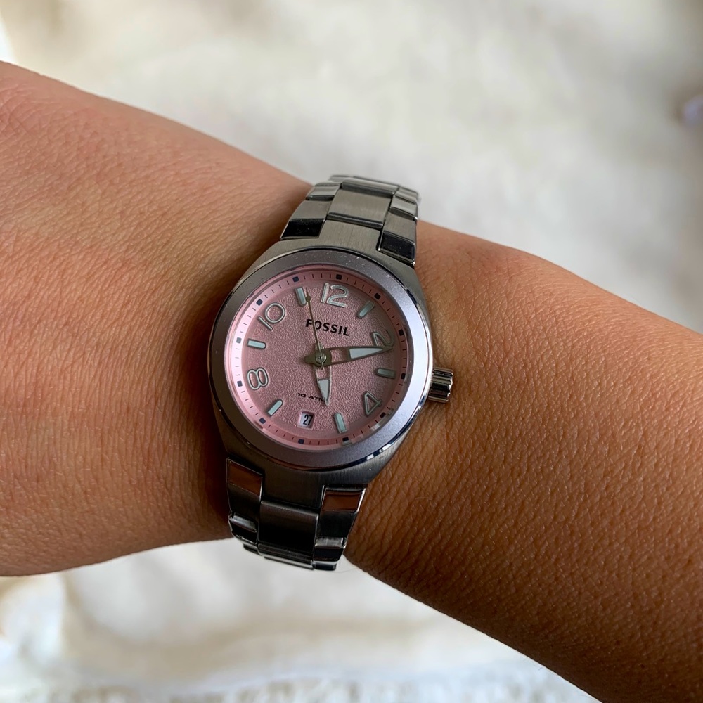 Fossil Stainless Steel Watch with Date Function